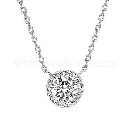 925 Sterling Silver Pendant Necklaces NJEW-BB48092-B-1