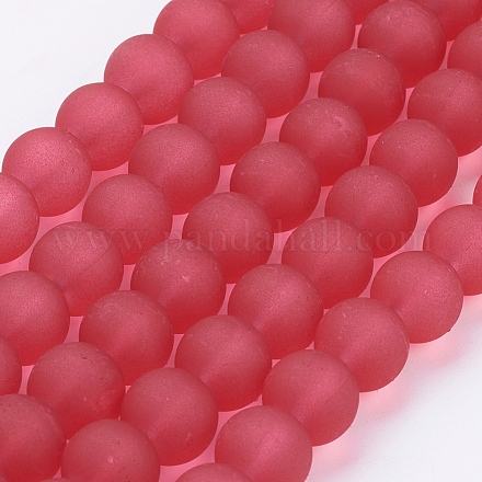 Chapelets de perles en verre transparent GLAA-S031-10mm-40-1