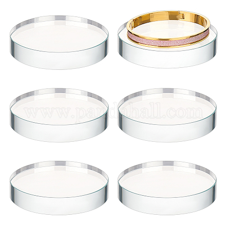 Прозрачные стеклянные подставки для витрин AJEW-WH0515-58B-1