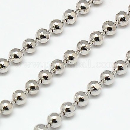 Electroplate Faceted Brass Round Ball Chains CHC-L019-57P-1