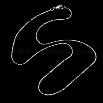 Ожерелье из латунной круглой змеиной цепи для мужчин и женщин MAK-YW0001-11-1