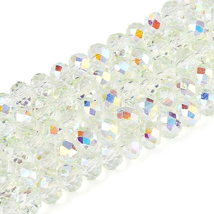 Прозрачные стеклянные бусины EGLA-N016-4mm-06-1