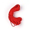 Braided Nylon D Loop Compound Bow Release Rope, Archery Bowstring Rope, Red, 2mm