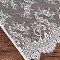 Flower Pattern Polyester Lace Fabric, Clothing Accessories, White, 300x110x0.01cm