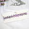 Flower Lace Embroidery Choker Necklaces, with Alloy End Chains, Platinum, Dark Orchid, 11.81 inch(30cm)