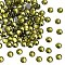 Preciosa® Crystal Hotfix Flatback Stones, Czech Crystal, Round(438 11 612 Chaton Rose VIVA 12 ®), 50230 Olivine, SS8(2.3~2.5mm)