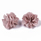 Polyester Fabric Flowers, for DIY Headbands Flower Accessories Wedding Hair Accessories for Girls Women, Pale Violet Red, 34mm