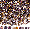 Glass Beads, Faceted, Rondelle, Coffee, 4~8x3~6mm, Hole: 0.4~1mm, 1000pcs/set