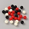 Opaque Acrylic Beads, Round, Red, 8mm, Hole: 1.6mm, 30pcs/bag