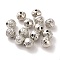 CCB Plastic Beads, Flower Bud, Platinum, 8.4x6mm, Hole: 1.9mm