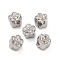 304 Stainless Steel Beads, Flower, Stainless Steel Color, 6x6x5.5mm, Hole: 1.8mm