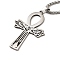 Non-Tarnish 201 Stainless Steel Pendant Necklaces, Cross, 23.54 inch(59.8cm), Cross: 48x31.5x1.2mm