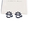 Spray Painted Alloy Pendants, Cat Shape Charms, Slate Gray, 28x25mm, 10pcs/set