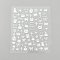 PET Nail Art Stickers, Self-Adhesive, for Nail Tips Decorations, Cat Pattern, White, 10x8x0.02cm, Sticker: 3~12x2~10.5mm