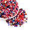 Glass Seed Beads, Mixed Shapes, Mixed Style, Mixed Color, 2.5~12.5x2~8x2~8mm, Hole: 0.7~1.5mm, about 2045~3215pcs/pound