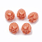 Dyed Synthetic Coral Beads, Jasmine Flower, Light Salmon, 8~8.5x6.5~7mm, Hole: 1mm