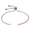 Stainless Steel Slider Bracelet/Bolo Bracelet Making, with Cable Chains and Slider Beads, Rainbow Color, 9 inch(23cm), 1.5mm