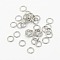 Tarnish Resistant 304 Stainless Steel Open Jump Rings, Saw Cut Round, Stainless Steel Color, 21 Gauge, 5x0.7mm, Inner Diameter: 3.6mm, Hole: 4mm, about 2500pcs/bag