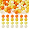 Opaque Acrylic Beads, Round, Yellow, 11.5~12mm, Hole: 1.8mm