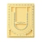 Plastic Rectangle Bead Design Boards, Necklace Design Board, Flocked, 9.25x12.80x0.79 inch, Light Yellow
