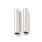 Brass Tube Beads, Cadmium Free & Lead Free, Cube, Platinum, 10x2mm, Hole: 1.6mm