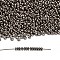 TOHO 6/0 Demi Round Beads, Japanese Seed Beads, Nickel Plating, (711) Tarnished Silver Metallic, 4x1.9mm, about 300pcs/10g