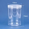 Plastic Beads Containers, Column, Clear, 10x15cm