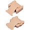 Ribbon Organizer, Twine Storage Ribbon Spools, Embroidery Lace Thread Holders, Camel, 10.1x7.7x0.05cm, Hole: 0.6cm, 40pcs, 10.2x7.9x0.1cm, Hole: 0.6cm, 40pcs