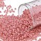 TOHO Round Seed Beads, Japanese Seed Beads, Frosted, (911F) Frosted Ceylon Impatiens Pink, 11/0, 2.2mm, Hole: 0.8mm, about 50000pcs/pound