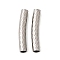 304 Stainless Steel Tube Beads, Curved Tube, Stainless Steel Color, 35x6mm, Hole: 5mm