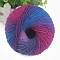 Gradient Color Wool Thread, Section Dyed Icelandic Wool Thread, Soft and Warm, for Hand-woven Shawl Scarf Hat, Colorful, 2mm