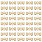 40Pcs Rack Plating Brass Connector Charms, Long-Lasting Plated, Cadmium Free & Lead Free, Bowknot Links, Real 14K Gold Plated, 7.5x11.5x3mm, Hole: 1mm