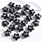 Star Shape Plastic Beads, Black, Penguin, 21mm