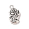 Tibetan Style Alloy Pendant, Cadmium Free & Lead Free, Animal, Antique Silver, 18.5x11x4mm, Hole: 2mm