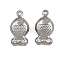 304 Stainless Steel Pendants, Fish Charms, Anti-Tarnish, Stainless Steel Color, 16x8.5x4.5mm, Hole: 1.2mm