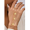 Alloy Link Bracelets, Ring Bracelets for Women, Butterfly, Golden, 6-1/4 inch(16cm)