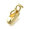 Brass Charms, Dancing Shoes, Rack Plating, Cadmium Free & Lead Free, Long-Lasting Plated, Real 18K Gold Plated, 19x9x6mm, Hole: 3x3.5mm