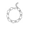 Non-Tarnish Stylish Unisex Stainless Steel Irregular Buckle Bracelet/Necklace, Stainless Steel Color