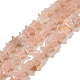 Rosa naturale perline opale fili G-G085-B36-02-1