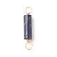 天然ラピスラズリのコネクターチャーム  ライトゴールドトーンの環境に優しい真鍮ワイヤーダブルループ付き  コラム  23~24x4mm  穴：2~2.5mm PALLOY-JF01565-04-1