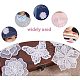 NBEADS 10 Pcs White Organza Embroidery Lace Flower Iron On or Sew on Patches Appliques DIY Craft Lace for Decoration or Repair of Clothing Backpacks Jeans Caps Shoes DIY-PH0019-20-7