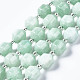 Chapelets de perles de jade blanche naturelle G-T132-048B-1