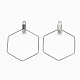 304 Stainless Steel Wire Pendants STAS-T051-006-2