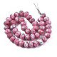 Opaque Baking Painted Glass Beads Strands EGLA-N006-009B-A14-3