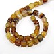 Natural Striped Agate/Banded Agate Cuboid Bead Strands G-N0074-8x10mm-02-2
