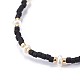 Bracelets réglables de perles tressées avec cordon en nylon BJEW-P256-A01-4