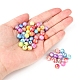 Perles acryliques ab vague de couleur imprimés SACR-YW0001-48-5
