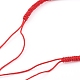 Realizzazione di braccialetti in filo di nylon intrecciato AJEW-JB00922-5