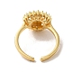 Открытые кольца из латуни RJEW-R141-02B-G-3