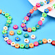 Handmade Polymer Clay Beads Strands CLAY-T020-03-7